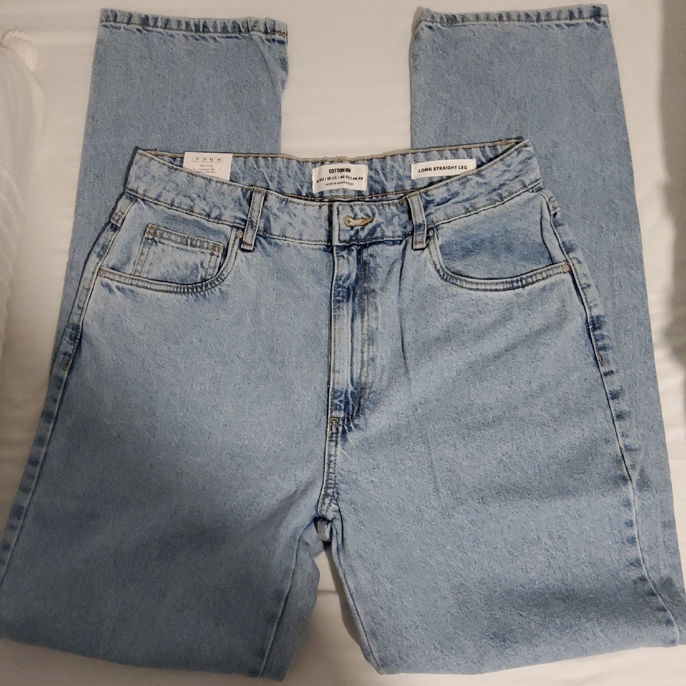 NWT - Cotton On Long Straight Leg Jeans - Picture 2 of 5
